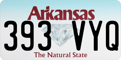 AR license plate 393VYQ