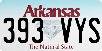 AR license plate 393VYS