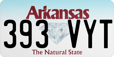 AR license plate 393VYT