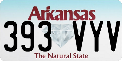AR license plate 393VYV