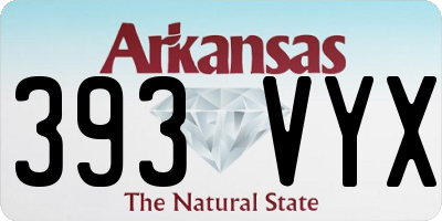 AR license plate 393VYX