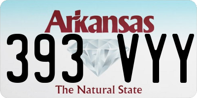 AR license plate 393VYY