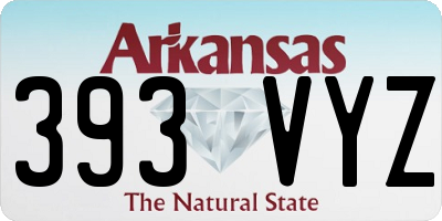 AR license plate 393VYZ