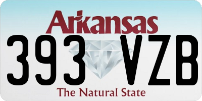 AR license plate 393VZB