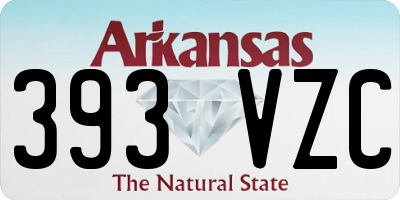 AR license plate 393VZC