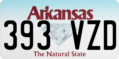 AR license plate 393VZD