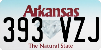 AR license plate 393VZJ