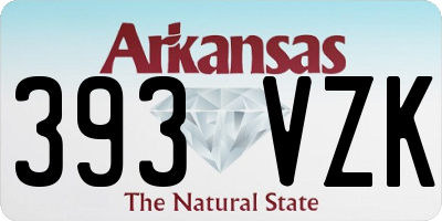 AR license plate 393VZK