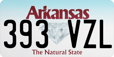 AR license plate 393VZL