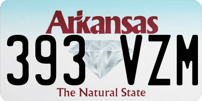 AR license plate 393VZM