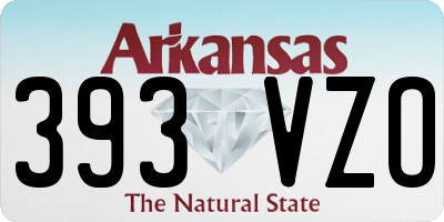 AR license plate 393VZO