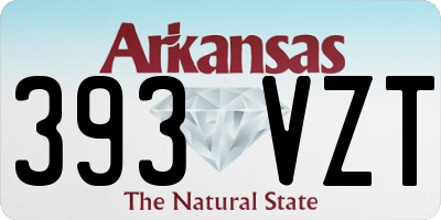 AR license plate 393VZT