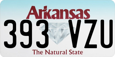 AR license plate 393VZU