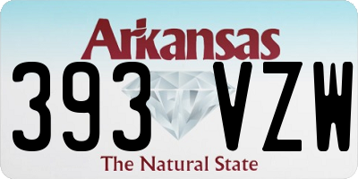 AR license plate 393VZW