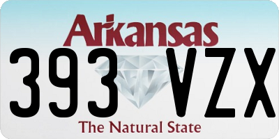 AR license plate 393VZX