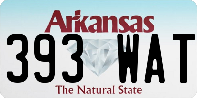 AR license plate 393WAT