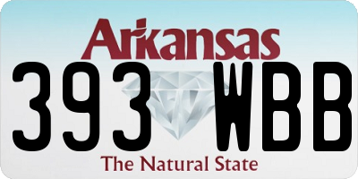 AR license plate 393WBB
