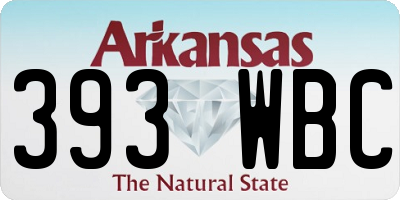 AR license plate 393WBC