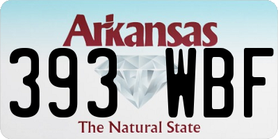 AR license plate 393WBF