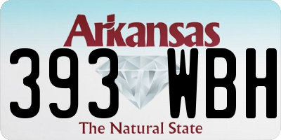 AR license plate 393WBH
