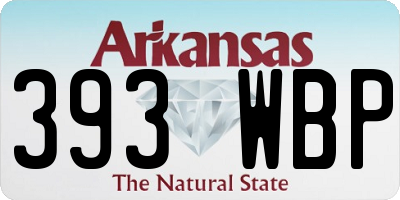 AR license plate 393WBP