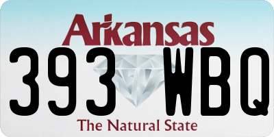 AR license plate 393WBQ