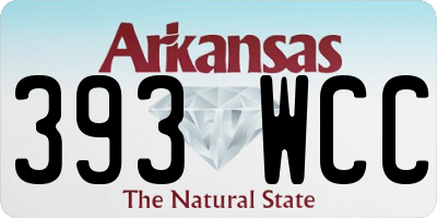 AR license plate 393WCC
