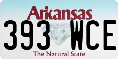 AR license plate 393WCE