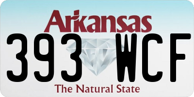 AR license plate 393WCF