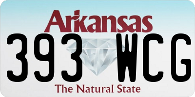 AR license plate 393WCG