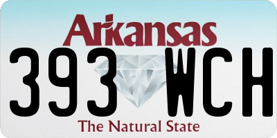 AR license plate 393WCH