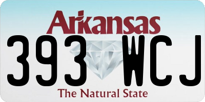 AR license plate 393WCJ