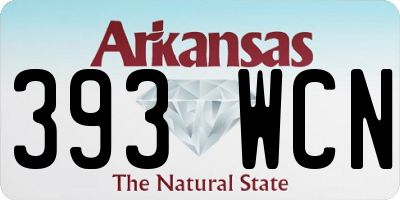 AR license plate 393WCN
