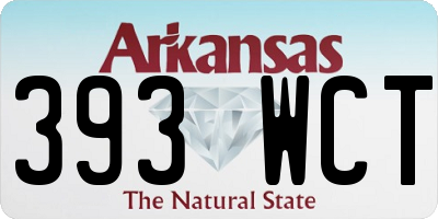 AR license plate 393WCT