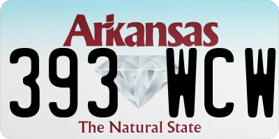 AR license plate 393WCW