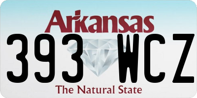 AR license plate 393WCZ