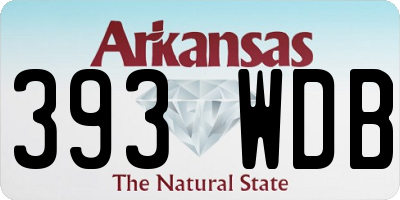 AR license plate 393WDB