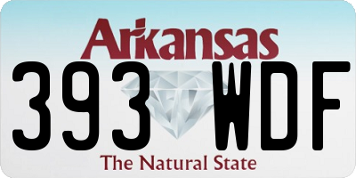 AR license plate 393WDF