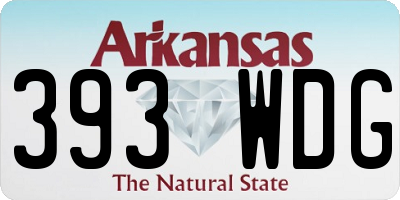 AR license plate 393WDG