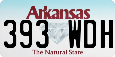 AR license plate 393WDH