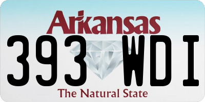 AR license plate 393WDI