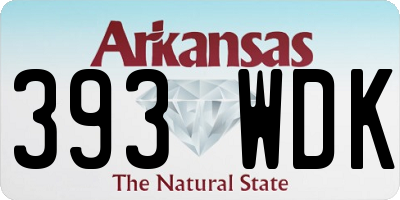 AR license plate 393WDK