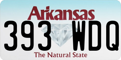 AR license plate 393WDQ