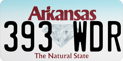 AR license plate 393WDR