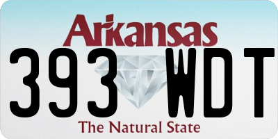 AR license plate 393WDT