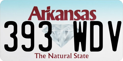AR license plate 393WDV