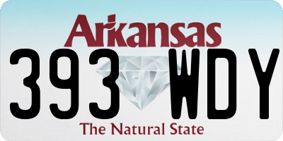 AR license plate 393WDY