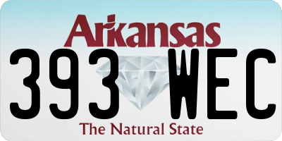 AR license plate 393WEC