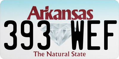 AR license plate 393WEF