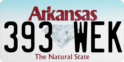 AR license plate 393WEK